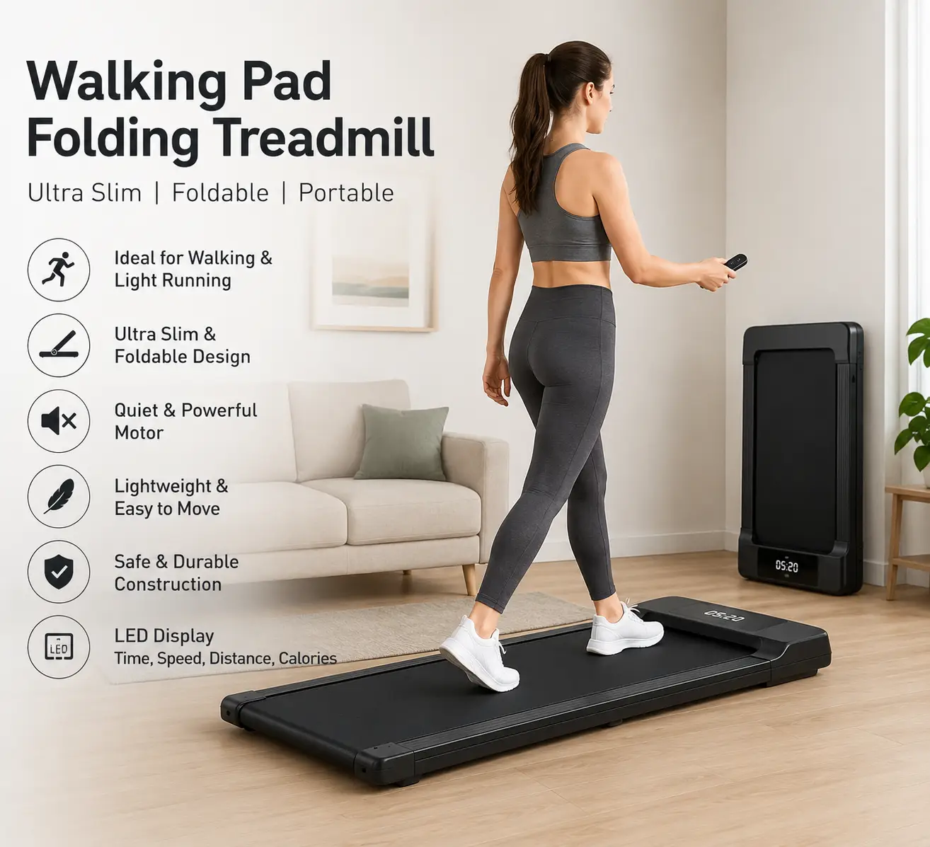 Walking Pad Folding Treadmill